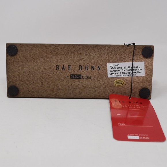 Rae Dunn Merry Christmas Red Sleigh Wood New - Picture 7 of 12